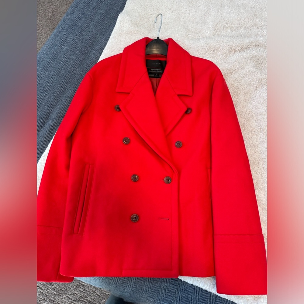JCrew Melton Wool Peacoat